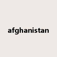 afghanistan是什么意思