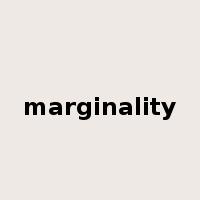 marginality是什么意思