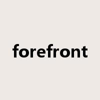 forefront是什么意思