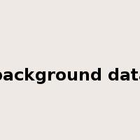 background data是什么意思