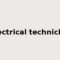 electrical technician是什么意思
