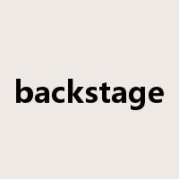 backstage是什么意思