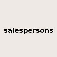 salespersons是什么意思