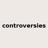 controversies是什么意思