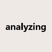 analyzing是什么意思