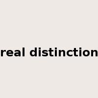 real distinction是什么意思