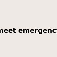 meet emergency是什么意思