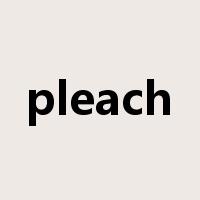 pleach是什么意思