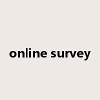 online survey是什么意思