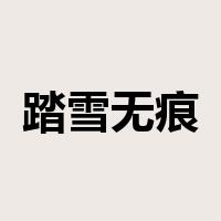 踏雪无痕是什么意思