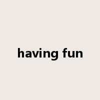having fun是什么意思