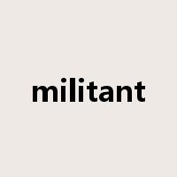militant是什么意思