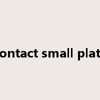 contact small plate是什么意思