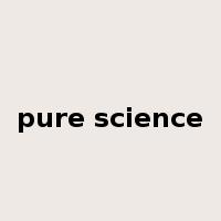 pure science是什么意思