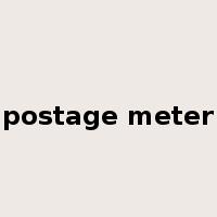 postage meter是什么意思