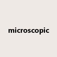 microscopic是什么意思
