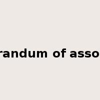 memorandum of association是什么意思