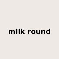 milk round是什么意思