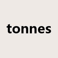 tonnes是什么意思