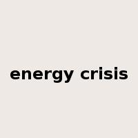 energy crisis是什么意思