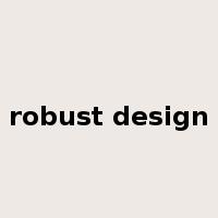robust design是什么意思
