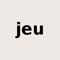 jeu是什么意思