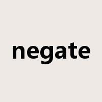negate是什么意思