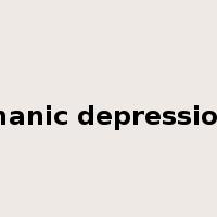 manic depression是什么意思