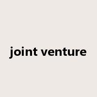 joint venture是什么意思
