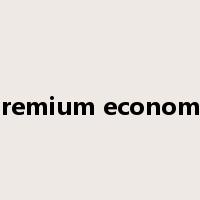 premium economy是什么意思