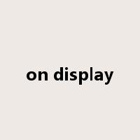 on display是什么意思