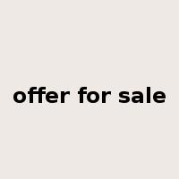 offer for sale是什么意思