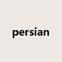 persian是什么意思