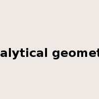 analytical geometry是什么意思