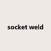 socket weld是什么意思