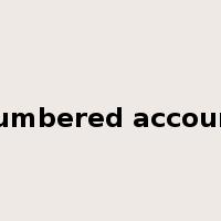 numbered account是什么意思