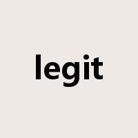 legit是什么意思