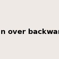 lean over backwards是什么意思