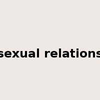 sexual relations是什么意思