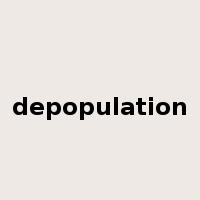 depopulation是什么意思