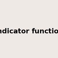 indicator function是什么意思