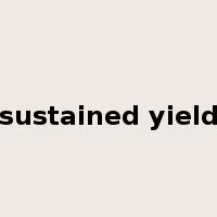 sustained yield是什么意思