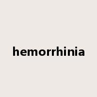 hemorrhinia是什么意思