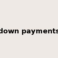 down payments是什么意思
