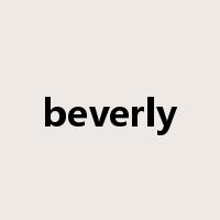 beverly是什么意思