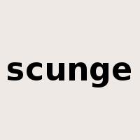 scunge是什么意思