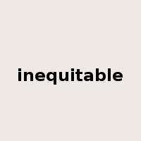 inequitable是什么意思