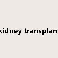kidney transplant是什么意思