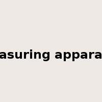 measuring apparatus是什么意思