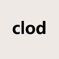 clod是什么意思